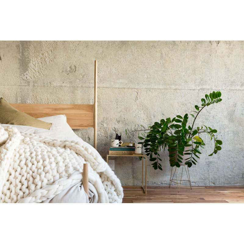 Dansk Solid Wood Bed, King, White Oak