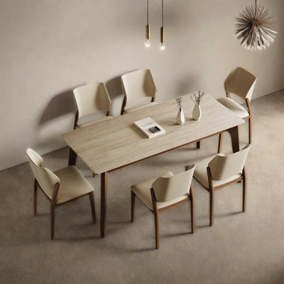 Retro utilitarian dining table and chair