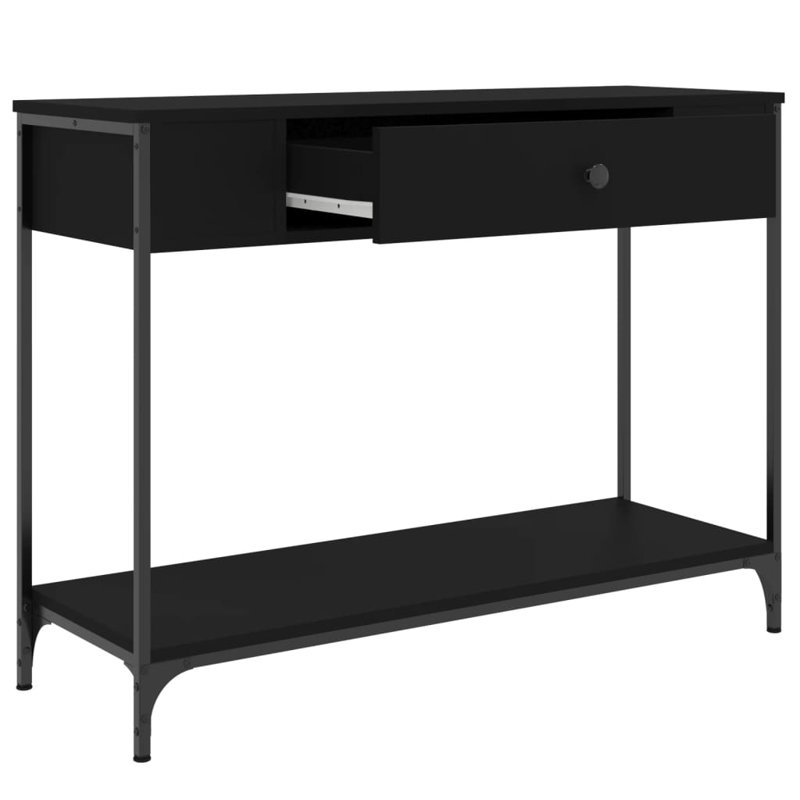 Console Table, Black, 75cm H x 100cm W x 34.5cm D