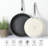 Martha Stewart Lockton 2 Piece Aluminum 10 Inch and 12 Inch Frying Pan Set in Linen