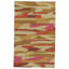 Flatweave Wool Ikat Area Rug in Multi