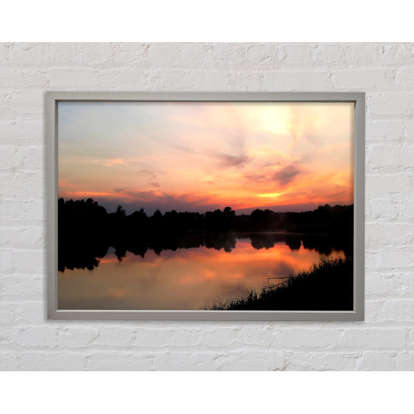 Ebern Designs Sunset Tree Reflections - Print | Wayfair.co.uk