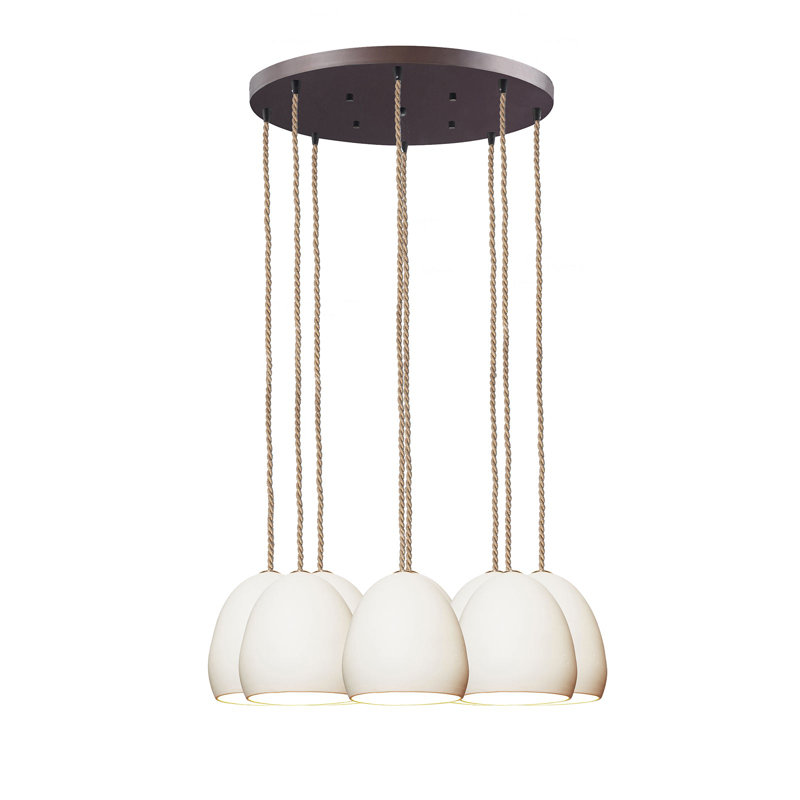 Lustre géométrique en grappe 8 lumières Clay, H 100 po x l 22 po x P 22 po, Incandescent