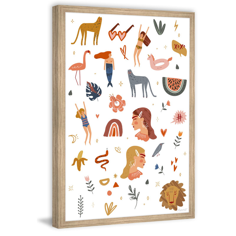 Summer Connection - Single Picture Frame Painting, 91cm H x 91cm W x 3.81cm D