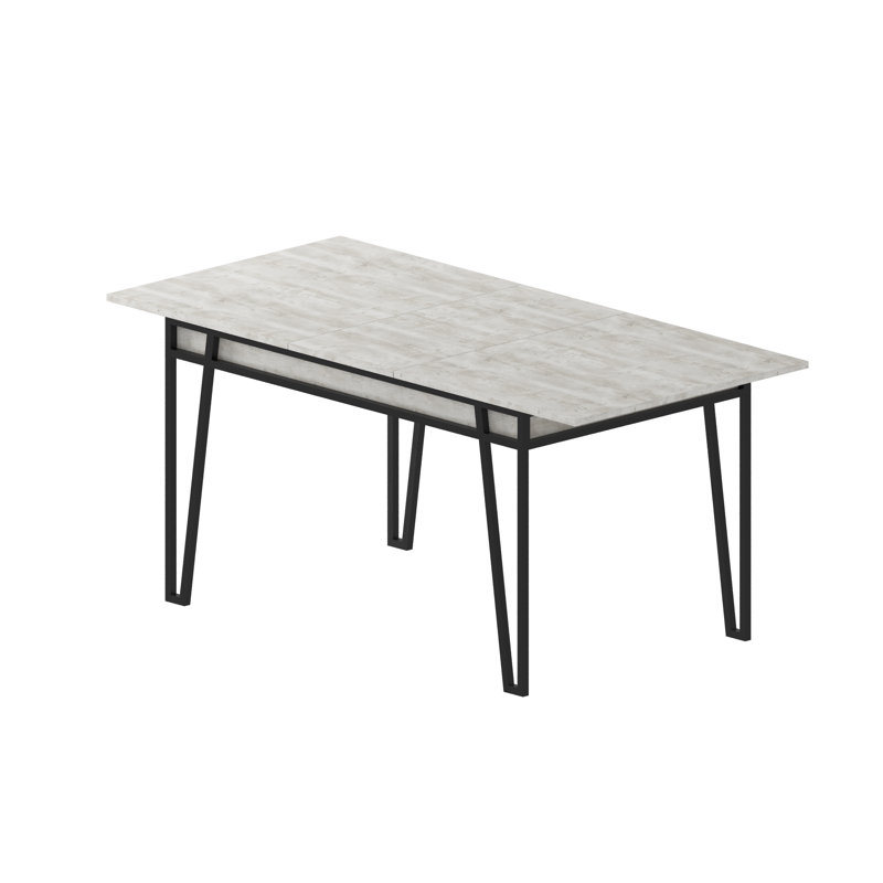 Pal 76 Cm Extendable Butterfly Leaf Dining Table, Ancient White