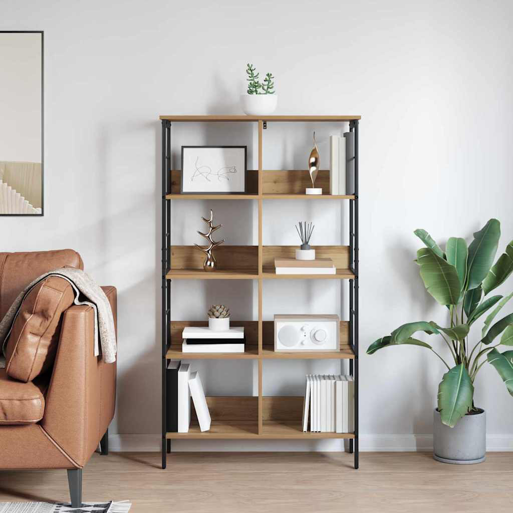 82cm W Steel Etagere Bookcase