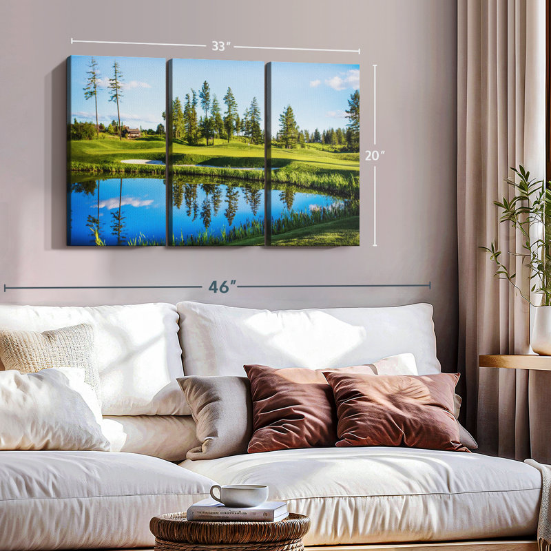 Splendid Golf Course, reproduction sur toile, H 20 po x l 33 po
