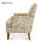 Gray Mix Accent Chair - Birch Legs & Pocket Springs