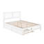 Lit plateforme en bois massif Anakin avec lit gigogne assorti-63783809-63783813