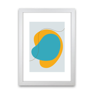 Mita Teal Bold Abstract N22 by Pixy Paper - Print