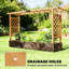 Boîte à fleurs en bois avec treillis et jardin surélevé, pour un jardinage vertical et une intimité accrue