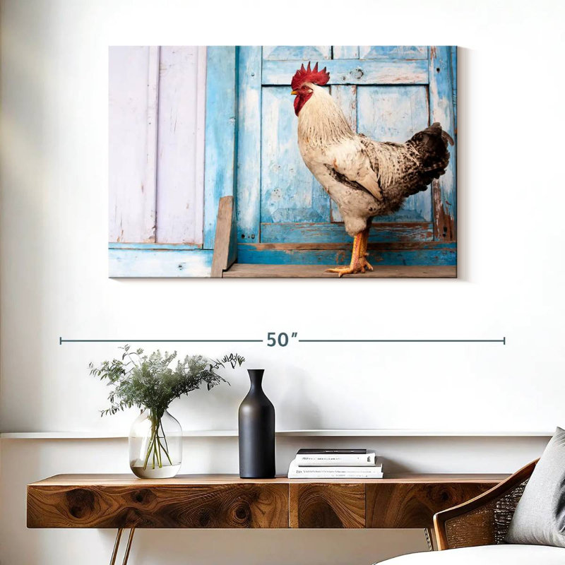 Coq domestique Crowle, H 26 po x l 39 po