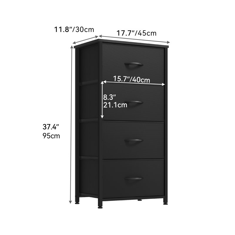 Kathiria Dresser, Dark Black/Black