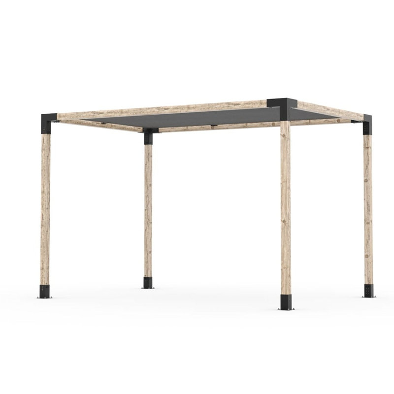 Ensemble de pergola 8 pi x 12 pi Toja avec voile d'ombrage Toja, l 8 pi x P 12 pi