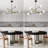 Maruta 6 - Light Dimmable Sputnik Modern Linear Chandelier