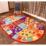 Furnish my Place Nielsville 740 ABC with Numbers ABC Area Rug for Kids | Educational Alphabet Letter & Numbers | Nurseries Kindergarten | Play Area | Multicolor