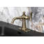 Robinet de salle de bain 1 trou à fixation sur le comptoir avec plaque de pont et bonde Kingston Brass Hallerbos-101073252