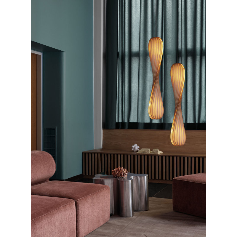 TR7 Pendant, 44.09" H x 9.84" W x 9.84" D, Natural