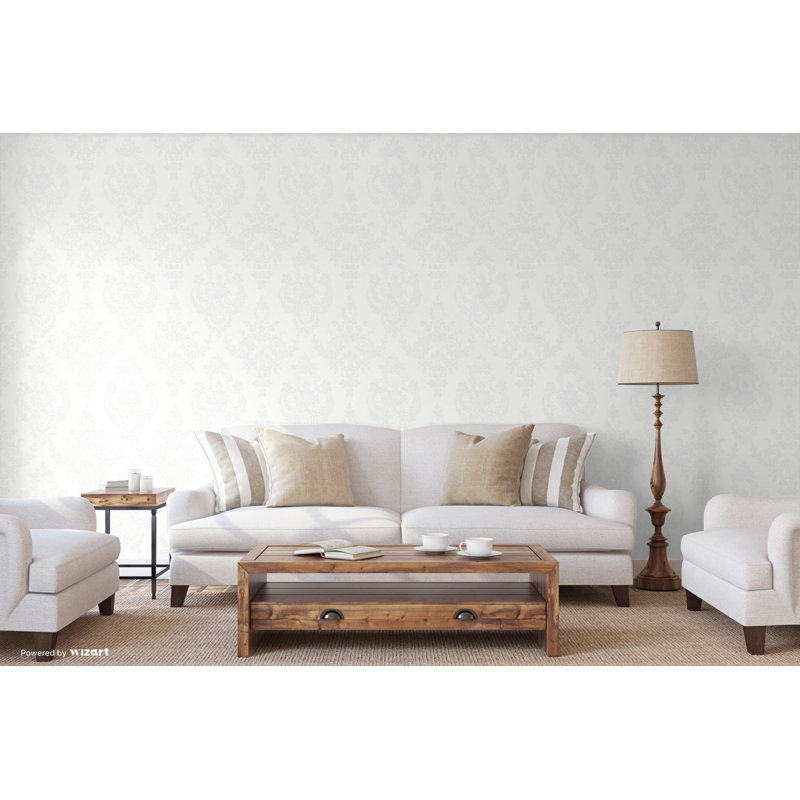 Bainbridge 10m x 53cm Wallpaper Roll, White
