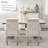 Upholstered Tufted Arm Dining Chairs-648702697