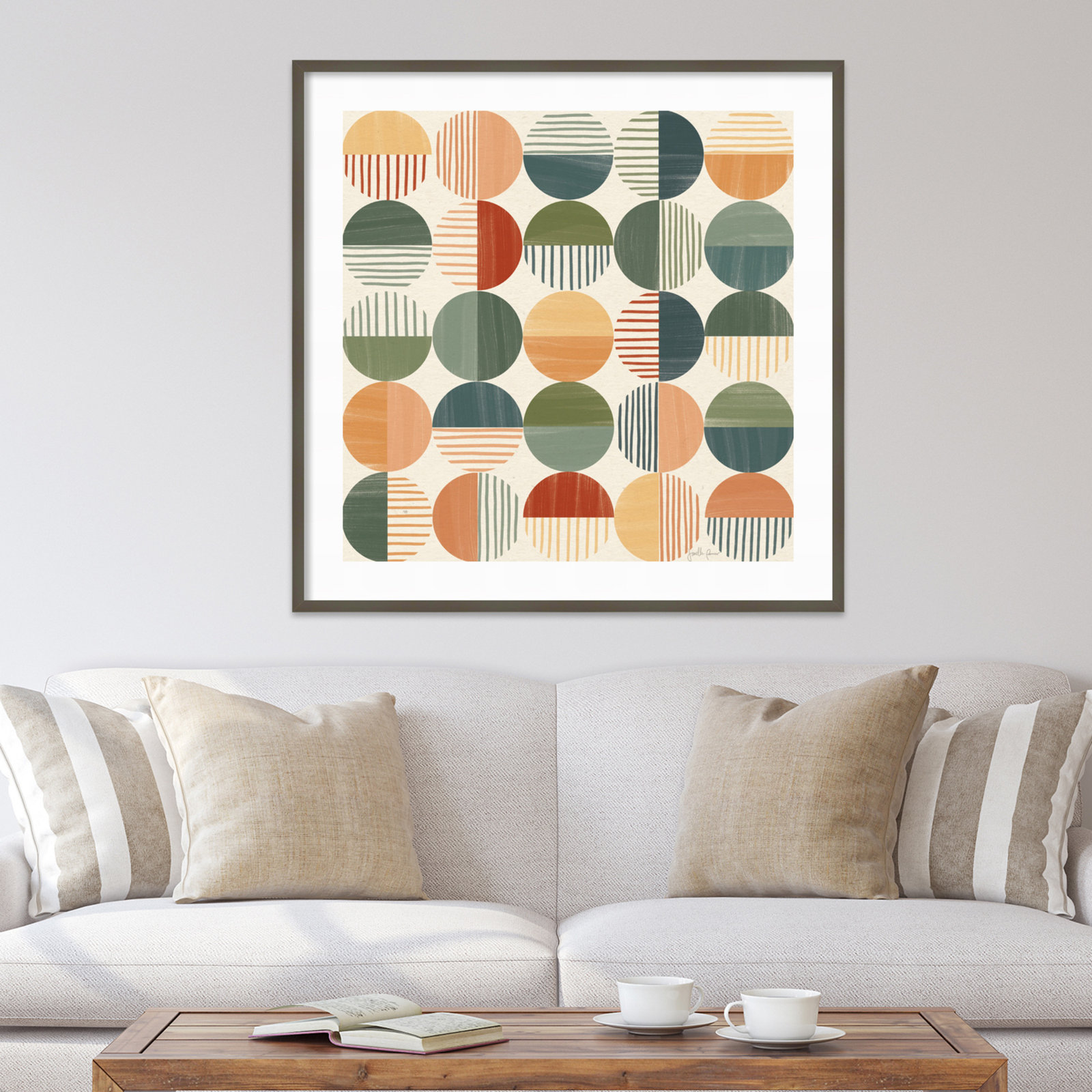 Born To Roam Pattern II, Gray, 41" H x 41" W x 1" D