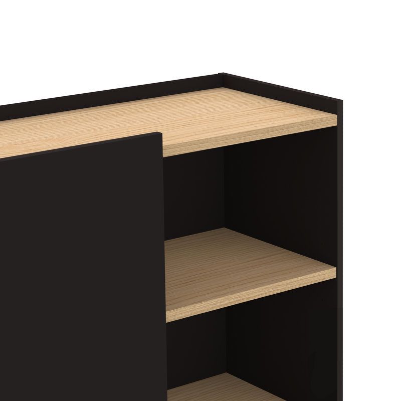 Tynan 100cm Sideboard, Light Oak/Black