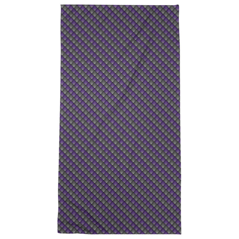 Serviette de bain géométrique katelyn elizabeth, Mauve / Noir