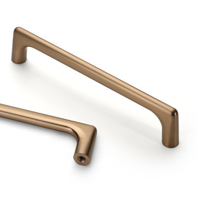 Paquet de 10 poignées d'armoire en bronze champagne de 5 pouces (128 mm)