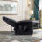 25.6" Wide Modern Soft Breathable Faux Leather Massage Home Theater with Remote Control