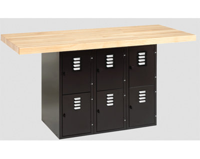 64'' W Wood Top Workbench
