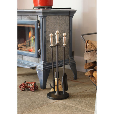 Reddin Mini 4 Piece Iron Fireplace Tool Set