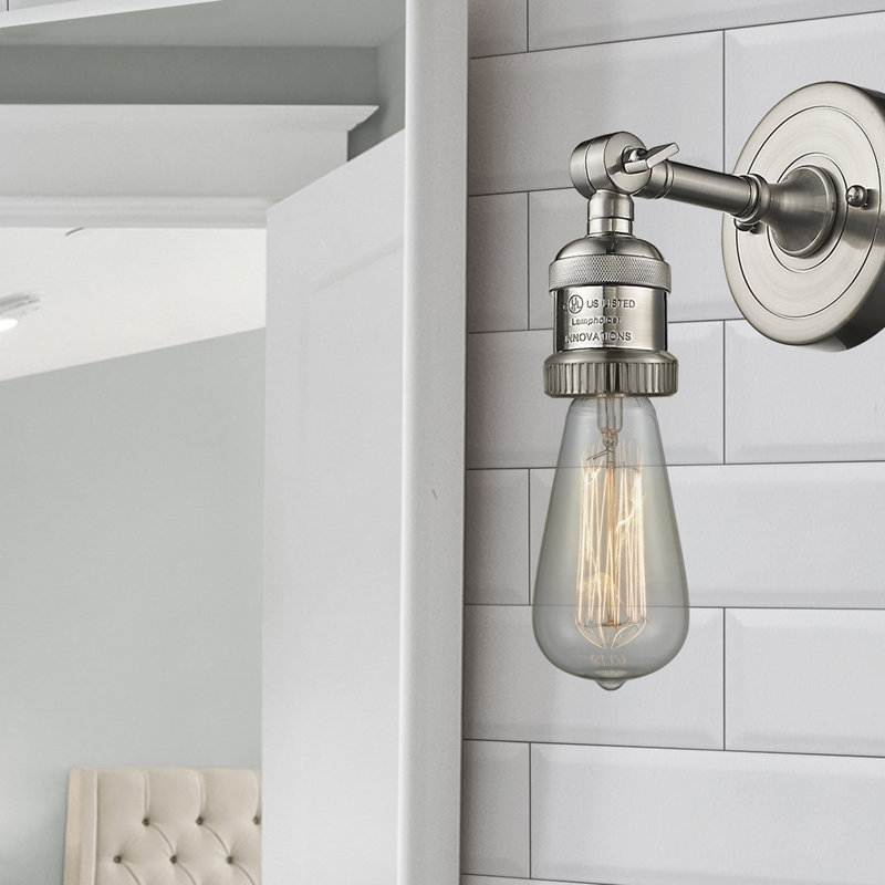 Shauna Armed Sconce, Satin Nickel, No