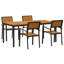 5 Piece Garden Dining Set Metal-1114572191