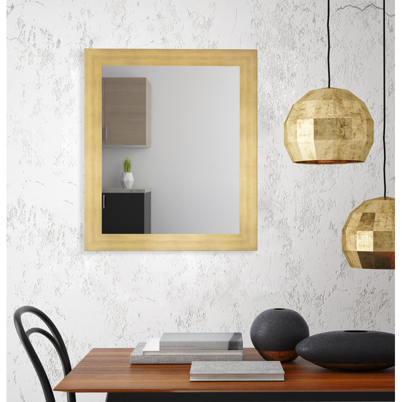 Miroir décoratif, Or mat, 33 po x 48 po