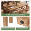 Fir Dining Table with Wood Base