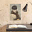 Mery Laurent portant une petite tuque, 1882. Élégante estampe abstraite contemporaine d'art mural d'hiver.-1703064919