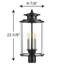 Tête de lanterne à 1 lumière H 22,63 po Elixander-1765965486