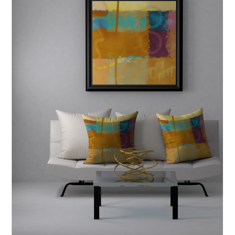  Housse et insert de coussin carré capitonné, 18" x 18"