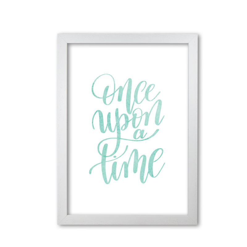 Once Upon A Time - Print, White Grain Frame, 42 cm H x 30 cm W x 5 cm D