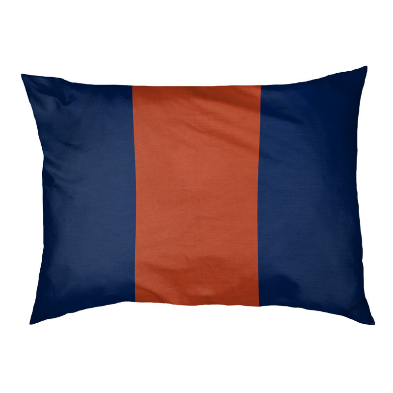 Coussin pour chien hockey Las Vegas, Grand (l 50 po x P 40 po x H 17 po), Orange / bleu marine / orange
