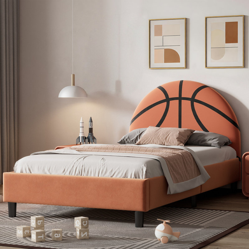 Lit plateforme tapissier Basketball Design