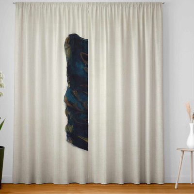 Leather Cowboy Boots - Stylish Blackout Window Curtain Pair