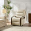 Azilda 29" Genuine Leather Push-Back Swivel Recliner-1703312185