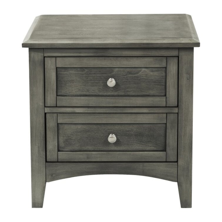 Ashauna 2 - Drawer Nightstand in Gray