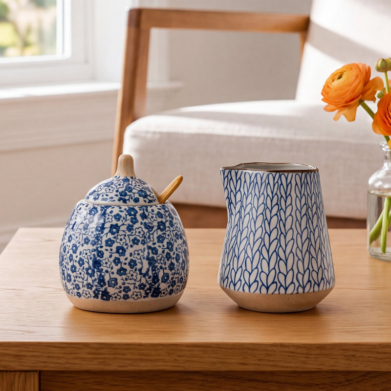 Nuvo Sugar and Creamer Set