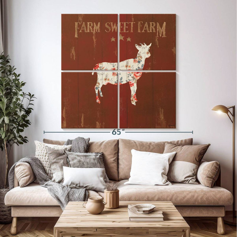 Brampt Farm Patchwork XI, 50" H x 50" W