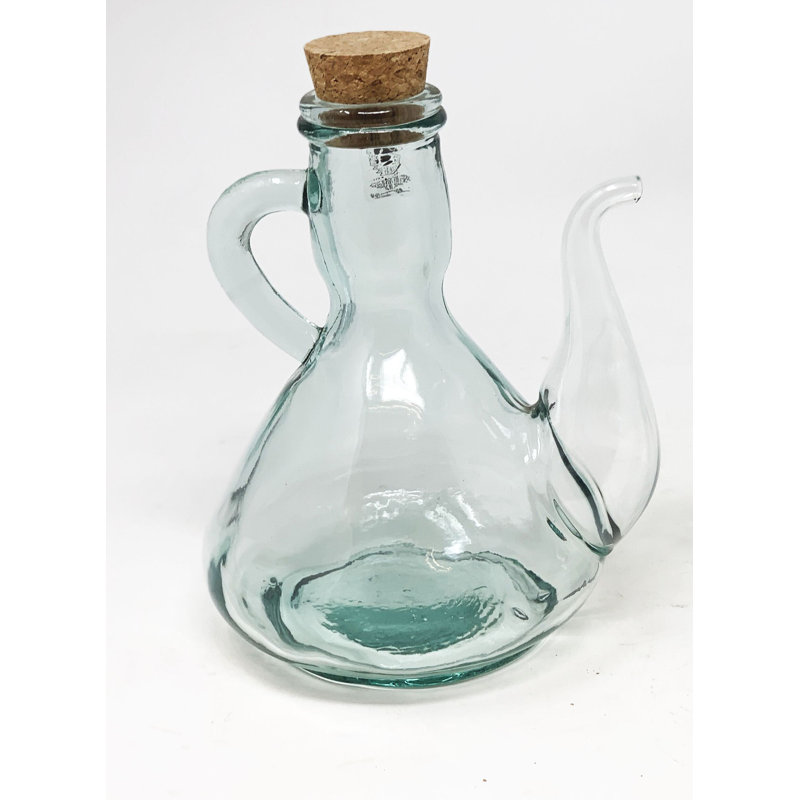 Glass Single Oil / Vinegar Cruet, 18cm H x 16cm W x 13cm D