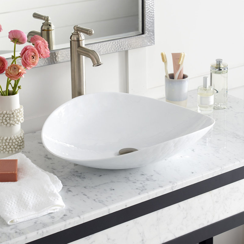 49" Single Bathroom Vanity Top in Carrara, Single