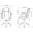 Soho Flip Armrest Mid-back Leather Chair