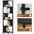 Ebern Designs 69"H 6-Tier Corner Etagere Bookcase-567442452
